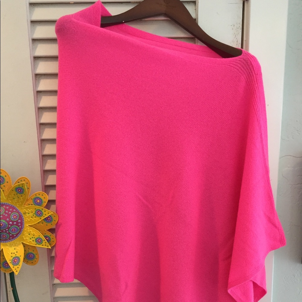 Lilly Pulitzer Cashmere Harp Wrap, Hot Pink